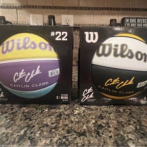 Set of 2 - size 3 Caitlin Clark basketballs - Hyvee exclusive - brand new